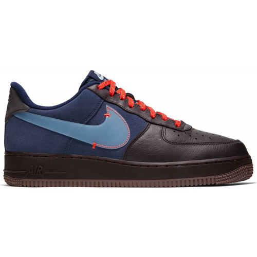 Кроссы Nike Air Force 1 Low Burgundy Ash - мужская сетка размеров