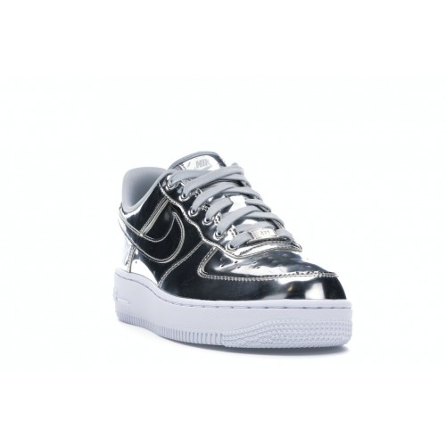 Кроссы Nike Air Force 1 Low Metallic Chrome (W) - женская сетка размеров