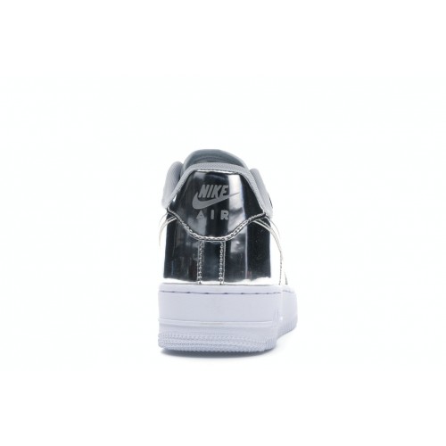 Кроссы Nike Air Force 1 Low Metallic Chrome (W) - женская сетка размеров