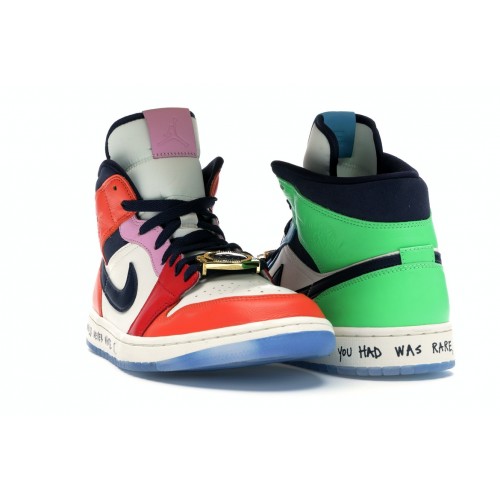 Кроссы Jordan 1 Mid SE Fearless Melody Ehsani (W) - женская сетка размеров
