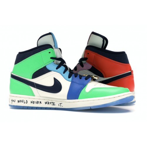 Кроссы Jordan 1 Mid SE Fearless Melody Ehsani (W) - женская сетка размеров