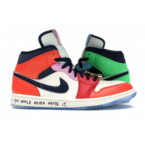 Кроссы Jordan 1 Mid SE Fearless Melody Ehsani (W) - женская сетка размеров
