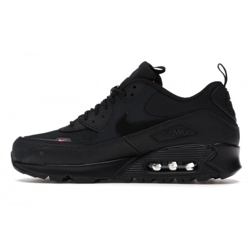 Кроссы Nike Air Max 90 Surplus Black - мужская сетка размеров