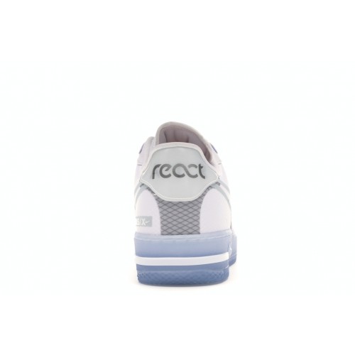 Кроссы Nike Air Force 1 React White Light Bone - мужская сетка размеров