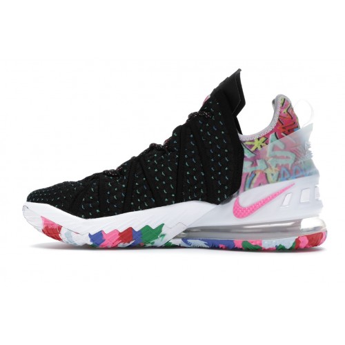 Кроссы Nike LeBron 18 Multicolor - мужская сетка размеров