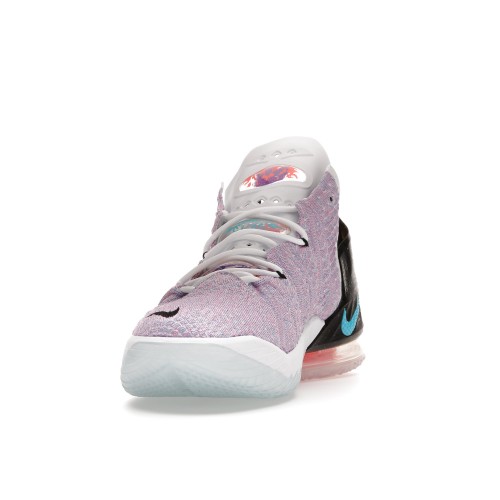 Кроссы Nike LeBron 18 Graffiti Blue Muti-Color - мужская сетка размеров