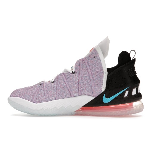 Кроссы Nike LeBron 18 Graffiti Blue Muti-Color - мужская сетка размеров