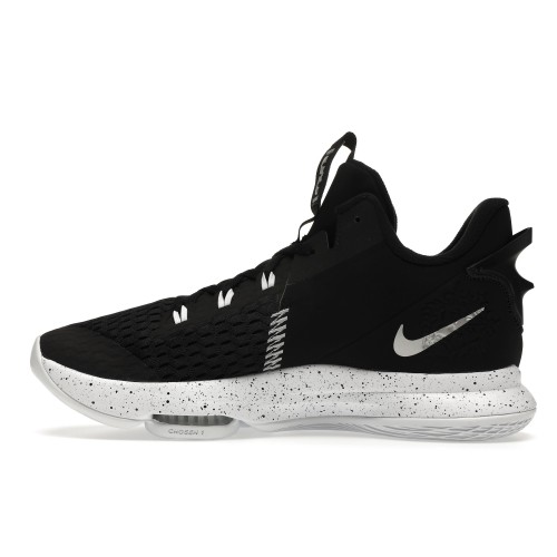 Кроссы Nike LeBron Witness 5 Black Metallic Silver - мужская сетка размеров