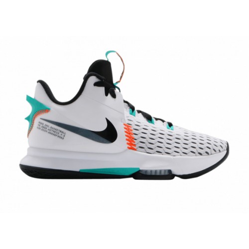 Кроссы Nike LeBron Witness 5 White Clear Jade - мужская сетка размеров
