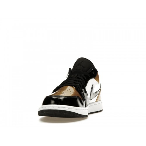 Кроссы Jordan 1 Low Gold Toe - мужская сетка размеров