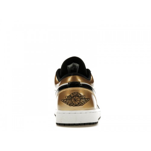 Кроссы Jordan 1 Low Gold Toe - мужская сетка размеров