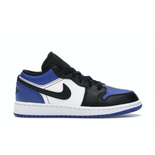 Кроссы Jordan 1 Low Royal Toe (GS) - подростковая сетка размеров
