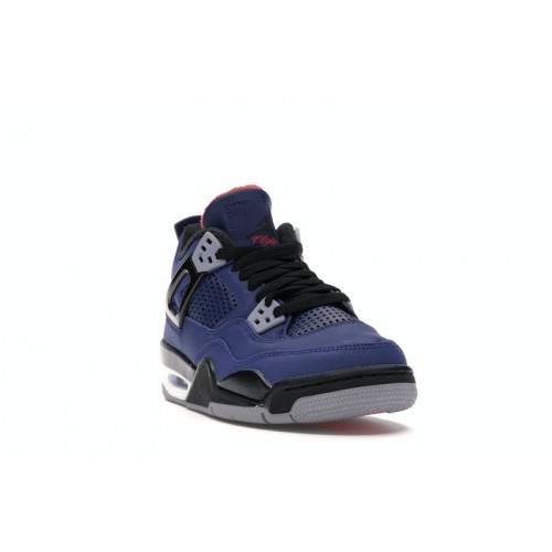 Кроссы Jordan 4 Retro Winterized Loyal Blue (GS) - подростковая сетка размеров