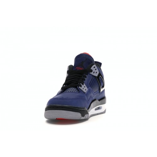 Кроссы Jordan 4 Retro Winterized Loyal Blue (GS) - подростковая сетка размеров