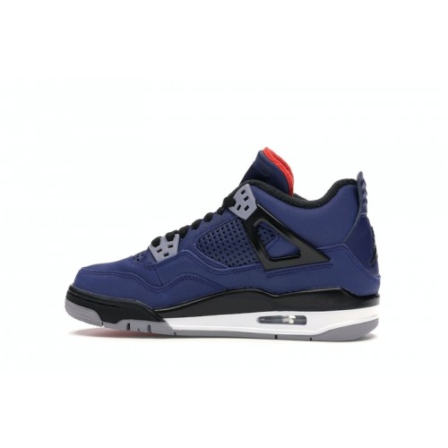 Кроссы Jordan 4 Retro Winterized Loyal Blue (GS) - подростковая сетка размеров