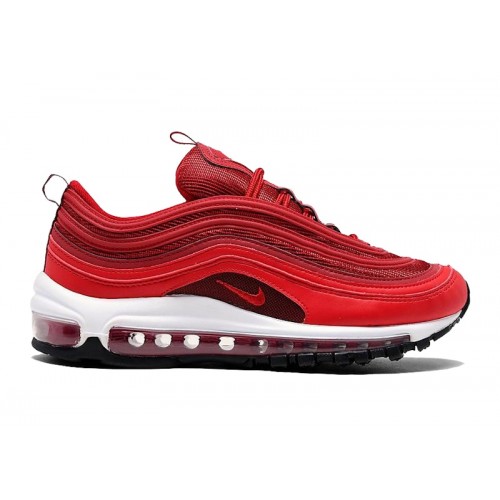 Кроссы Nike Air Max 97 University Red White (W) - женская сетка размеров