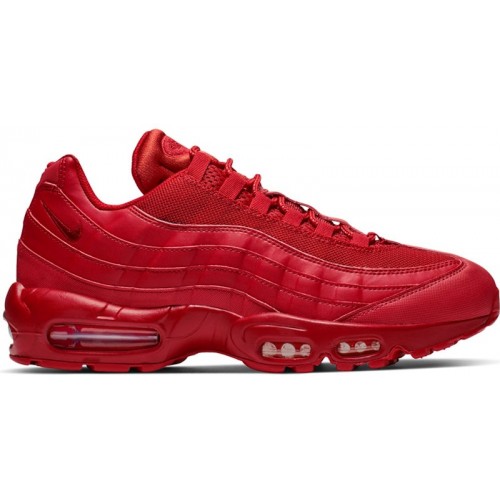 Nike Air Max 95 Triple Red - мужская сетка размеров