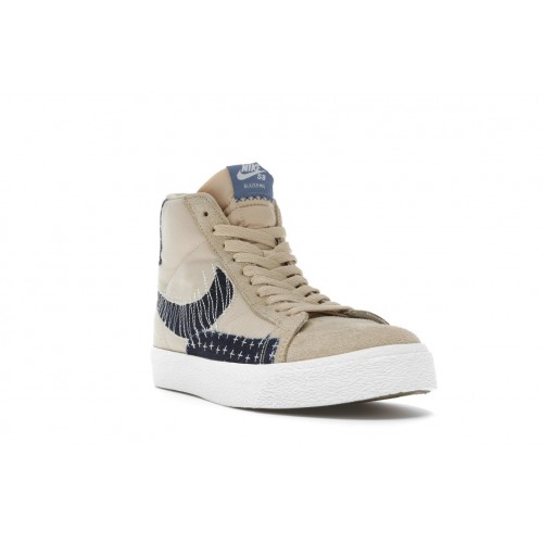 Кроссы Nike SB Zoom Blazer Mid Sashiko Sesame - мужская сетка размеров