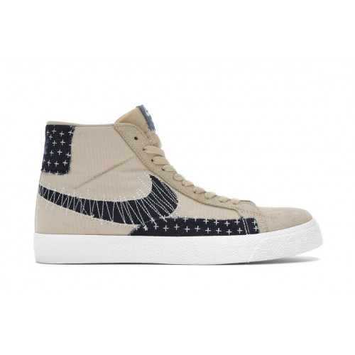 Кроссы Nike SB Zoom Blazer Mid Sashiko Sesame - мужская сетка размеров