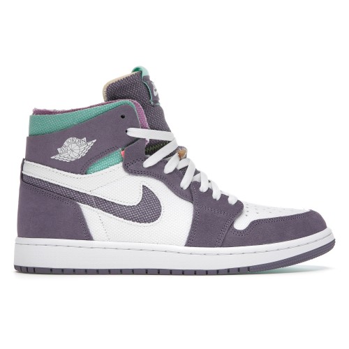 Кроссы Jordan 1 High Zoom Air CMFT White Daybreak Tropical Twist - мужская сетка размеров