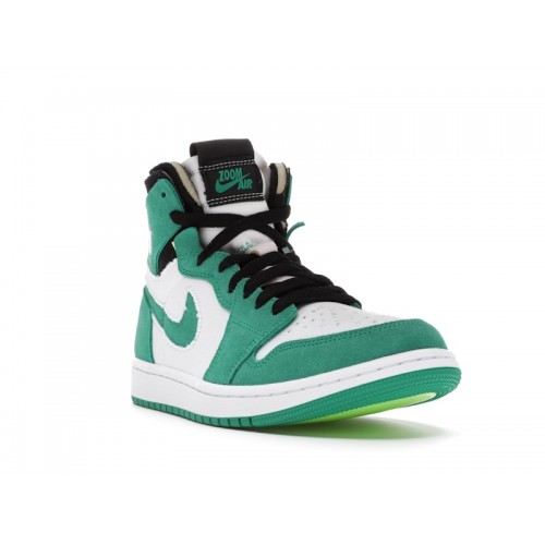 Кроссы Jordan 1 High Zoom Air CMFT Stadium Green - мужская сетка размеров