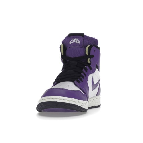 Кроссы Jordan 1 High Zoom Air CMFT Crater Purple - мужская сетка размеров