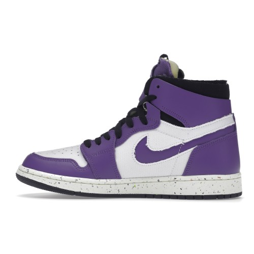 Кроссы Jordan 1 High Zoom Air CMFT Crater Purple - мужская сетка размеров