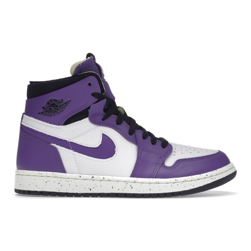 Кроссы Jordan 1 High Zoom Air CMFT Crater Purple - мужская сетка размеров