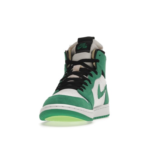 Кроссы Jordan 1 High Zoom Air CMFT Stadium Green (W) - женская сетка размеров