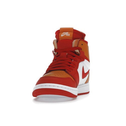 Кроссы Jordan 1 High Zoom Air CMFT Fire Red Hot Curry (W) - женская сетка размеров