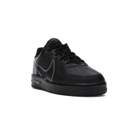 Кроссы Nike Air Force 1 React Black Anthracite - мужская сетка размеров