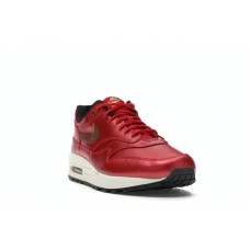 Женские Nike Air Max 1 Red Gold Sequin (W)