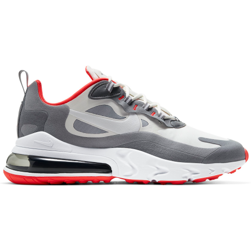 Кроссы Nike Air Max 270 React Smoke Grey Red - мужская сетка размеров