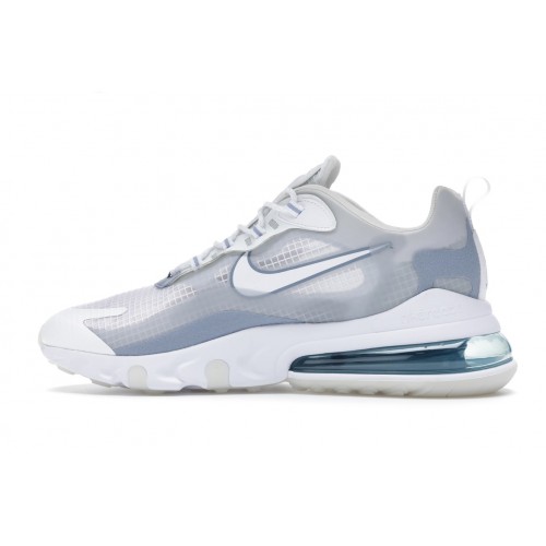 Кроссы Nike Air Max 270 React White Pure Platinum - мужская сетка размеров