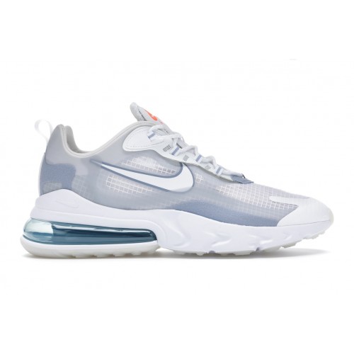 Кроссы Nike Air Max 270 React White Pure Platinum - мужская сетка размеров