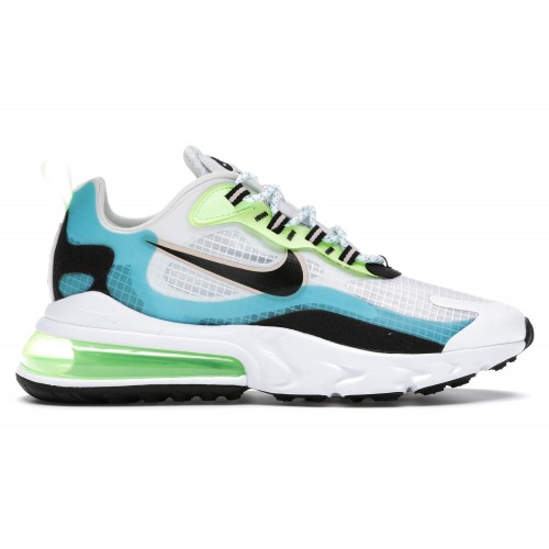 Кроссы Nike Air Max 270 React Oracle Aqua Ghost Green - мужская сетка размеров