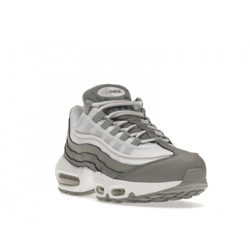 Кроссы Nike Air Max 95 Particle Grey Light Smoke Grey - мужская сетка размеров