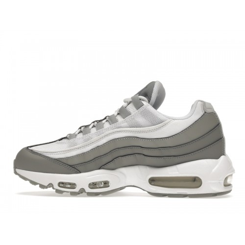 Кроссы Nike Air Max 95 Particle Grey Light Smoke Grey - мужская сетка размеров