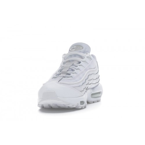 Кроссы Nike Air Max 95 Essential White Grey Fog - мужская сетка размеров