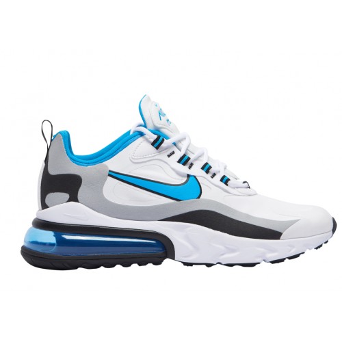 Кроссы Nike Air Max 270 React White Sky Blue - мужская сетка размеров