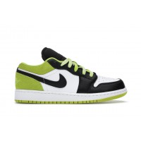 Подростковые кроссовки Jordan 1 Low Black Cyber (GS)