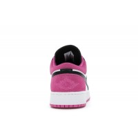 Подростковые Jordan 1 Low Black Active Fuchsia (GS)