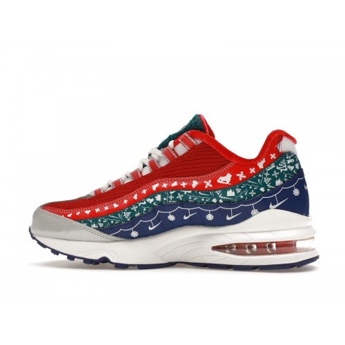 Кроссы Nike Air Max 95 Christmas Sweater (GS) - подростковая сетка размеров