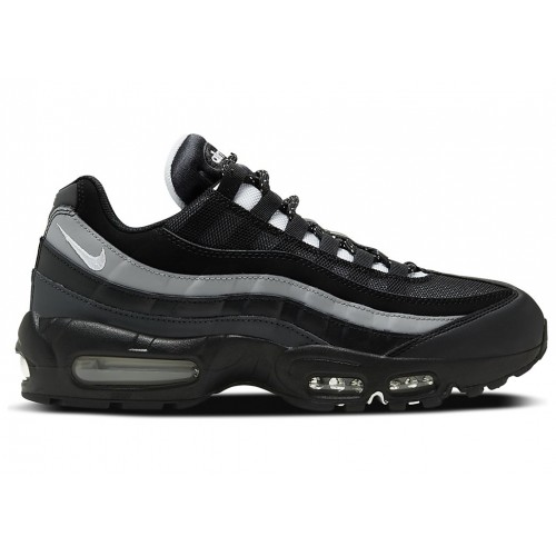 Кроссы Nike Air Max 95 Essential Black Smoke Grey - мужская сетка размеров