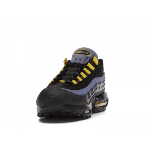 Кроссы Nike Air Max 95 World Indigo Speed Yellow - мужская сетка размеров