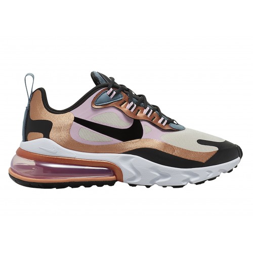 Кроссы Nike Air Max 270 React Bronze (W) - женская сетка размеров