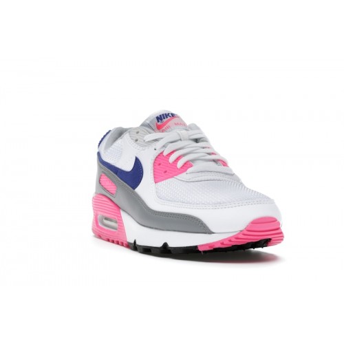 Кроссы Nike Air Max 3 White Pink Blast (W) - женская сетка размеров