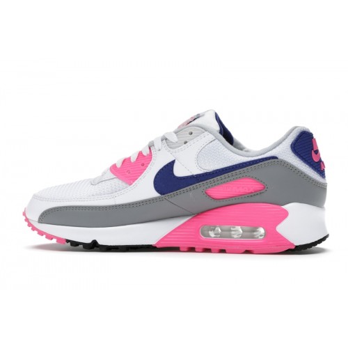 Кроссы Nike Air Max 3 White Pink Blast (W) - женская сетка размеров