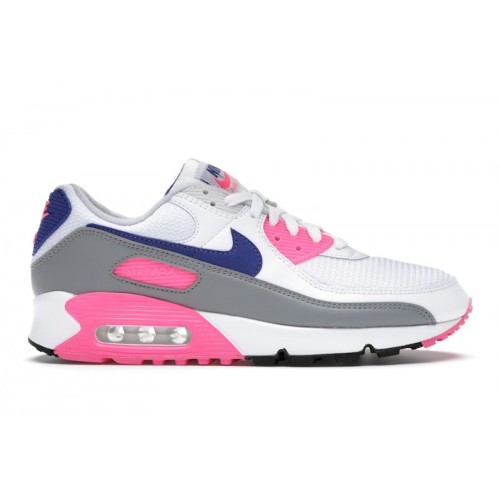 Кроссы Nike Air Max 3 White Pink Blast (W) - женская сетка размеров