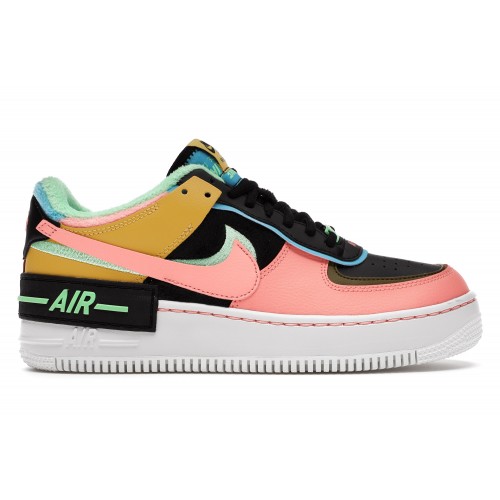 Кроссы Nike Air Force 1 Low Shadow Solar Flare Atomic Pink (W) - женская сетка размеров